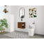 24'' Wall-Mounted Bathroom Vanity with White Ceramic Sink & Soft-Close Door, KD-Packing