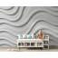Papier peint 3D vagues de l'océan - relief en plâtre blanc
 317DRE-35163023-35163019