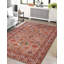 Tapis unique en laine noué à la main 6 pi 6 po x 9 pi 2 po nouvel âge Pomona