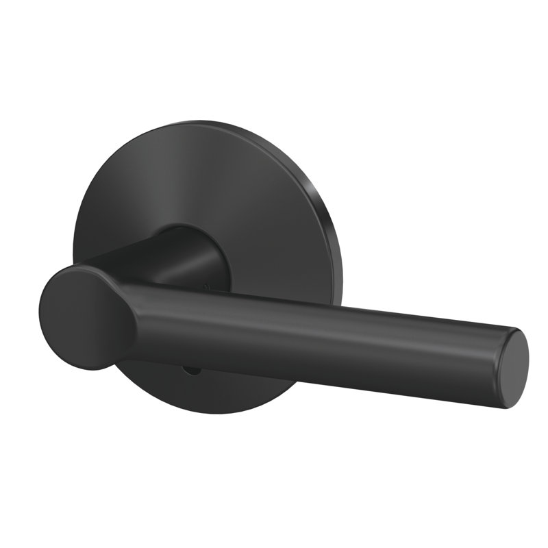 Custom Broadway Non-Turning Lever with Kinsler Trim, Matte Black