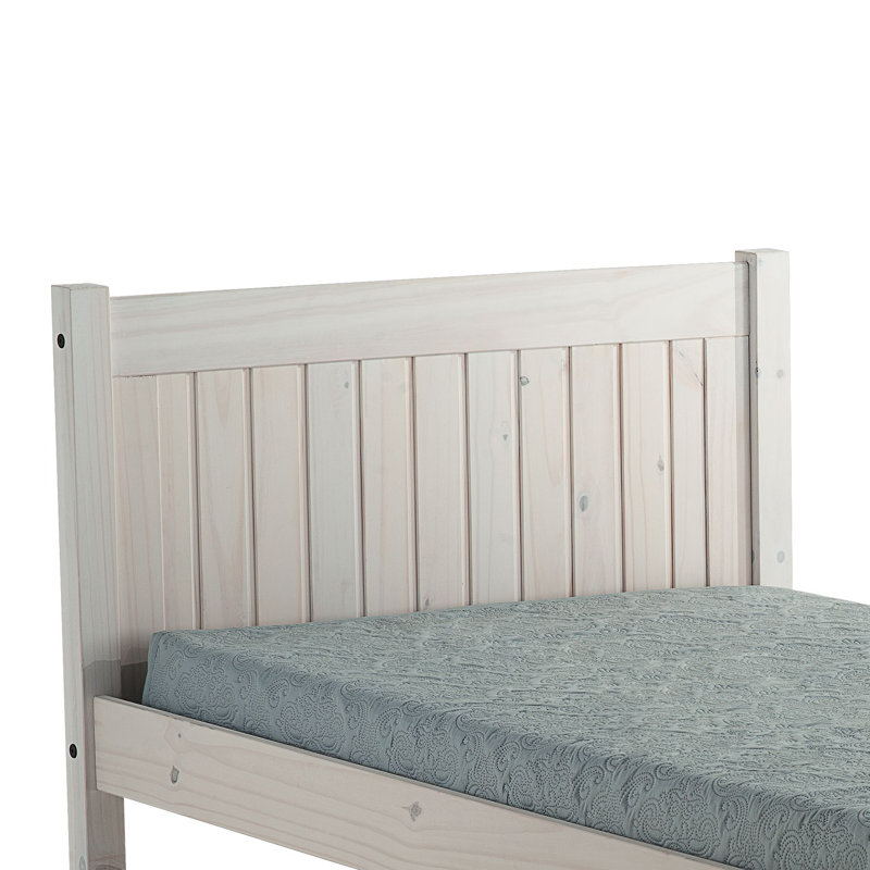 Burrillville Platform Bed, Double (4'6), White Wash