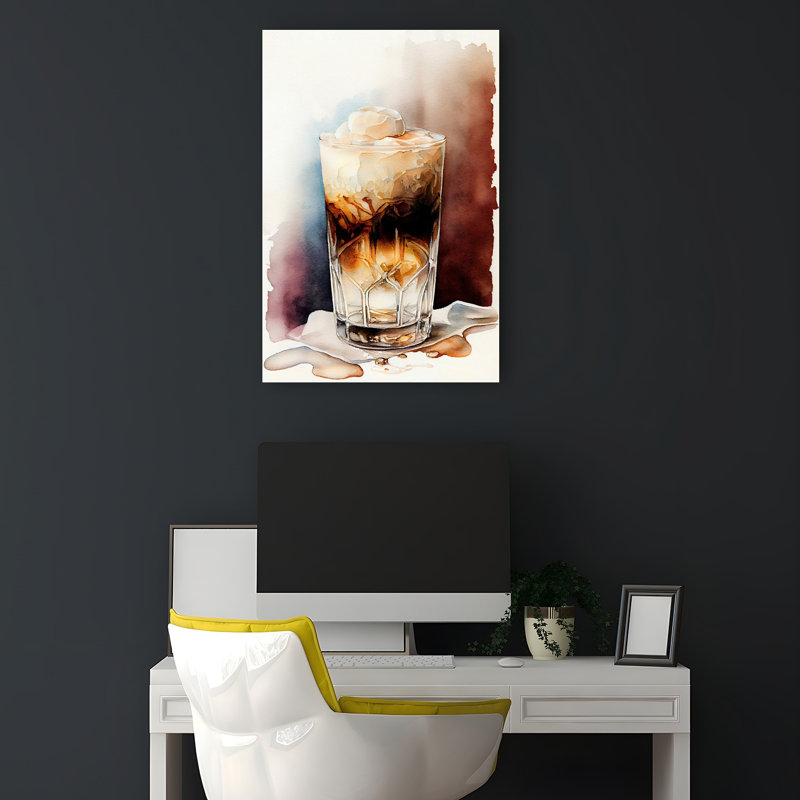 Crème glacée, impression d'art mural contemporain surréel, H 18 po x l 12 po
