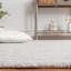 Tapis bleu / gris touffeté à la main-215714057