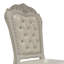 Tabouret de comptoir rembourré ivoire et blanc os