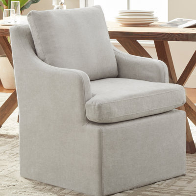 Upholstered Dining Chairs with Caster