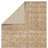 Geometric Machine Woven Polypropylene/Polyester Area Rug in Gold/Taupe-255328631