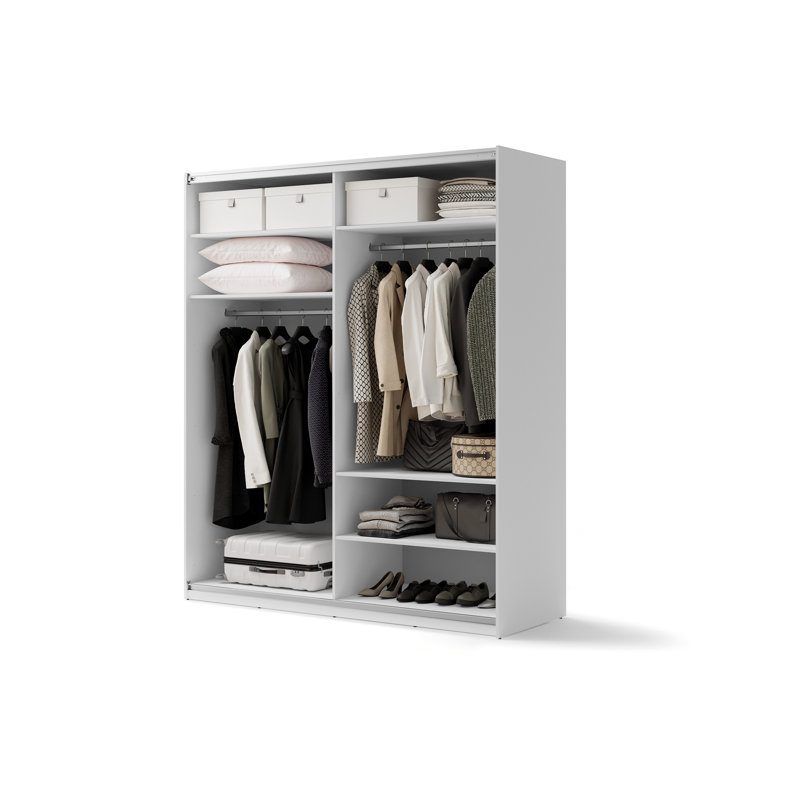 Swanhild Laminate Wardrobe, 235cm H x 200cm W x 71cm D