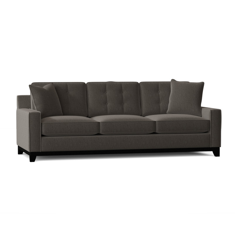Carollton Upholstered 93'' Sofa, Napa Steel Chenille