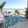 Machine Washable Indoor/Outdoor Chayden ACN1006 Navy 2'6" x 3'10" Rug