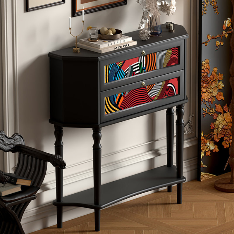 Retro Multifunctional Console Table