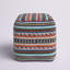 Pouf à rayures carrées 16 po Ali-1052576334