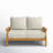 Cotesfield 54.25'' Wide Teak Loveseat with Cushions-1662435008