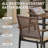 Arthetta 7 Piece Outdoor Dining Table Set with 6 Rattan Wicker Chairs with Cushions