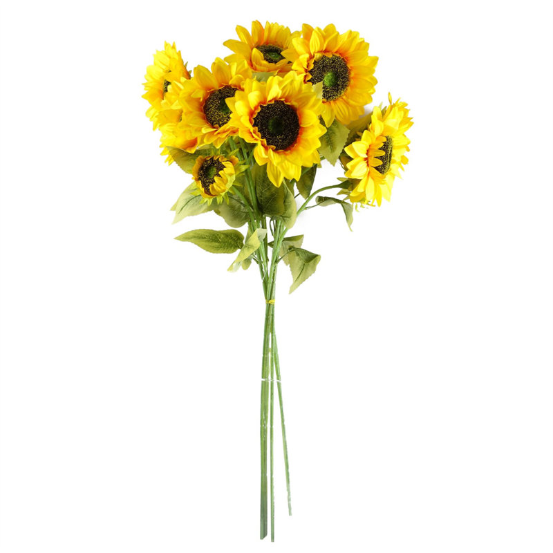 Plastic, Silk Artificial Arrangement, Yellow