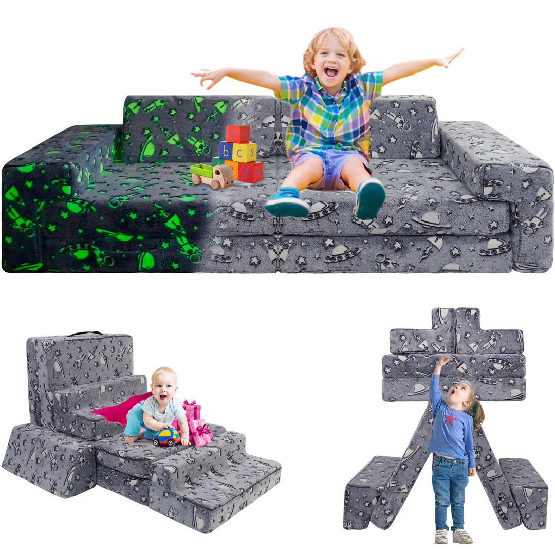L-Shaped 6 - Piece Kids Soft Seating LFCREATOR