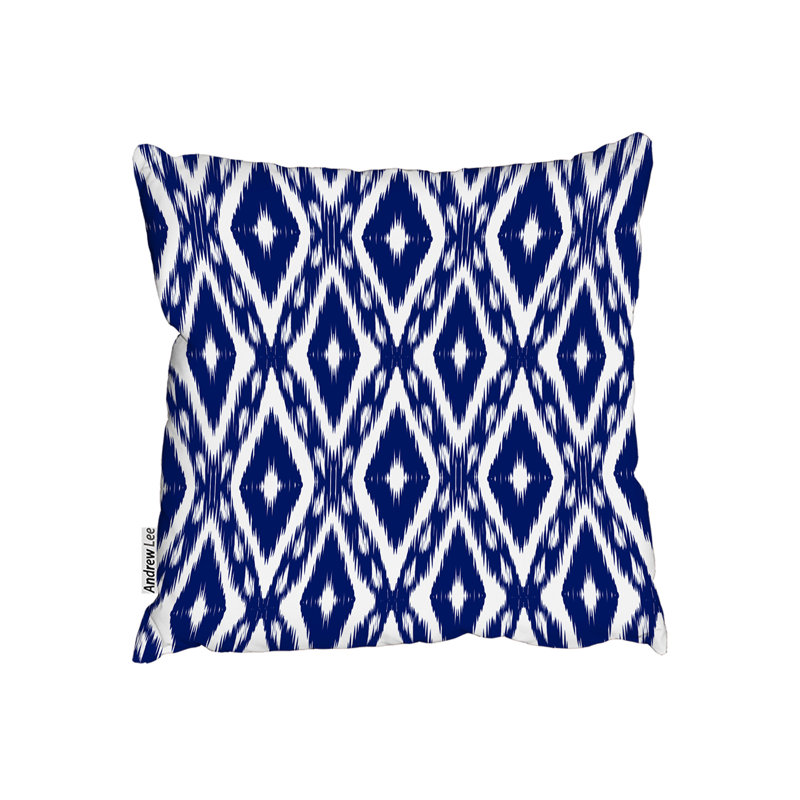 Tribal Art Ikat Ogee Cushion Cover, 45cm x 45cm