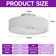 19.6'' Ceiling Fan with Light Kit and Remote Control Included