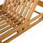 Chaise longue de patio en bois
