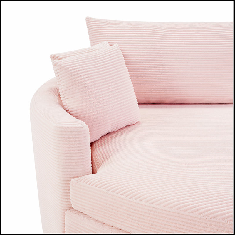 Très grand canapé-lit double avec assise profonde, ports USB et revêtement en velours côtelé pour un confort et une commodité ultimes