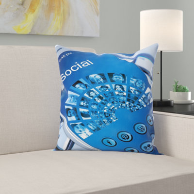 Mobile Phone Throw Pillow