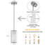 1-Light Modern Crystal Single Pendant Light With Adjustable Height-1171324550