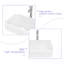 19"X15" White Ceramic Rectangular Vessel Bathroom Sink-99078103