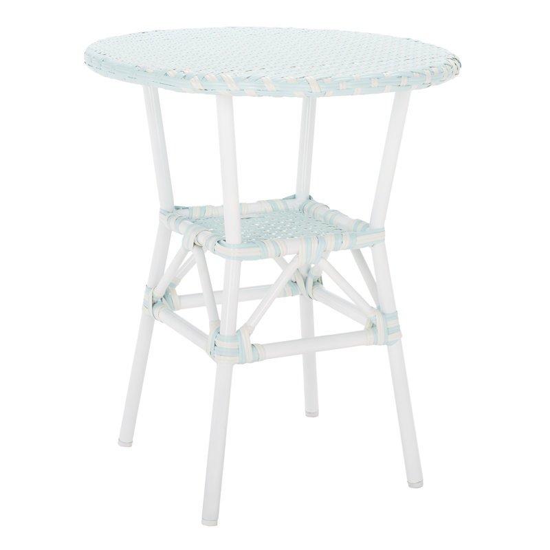Table bistro Gordin, Bleu pastel / Blanc