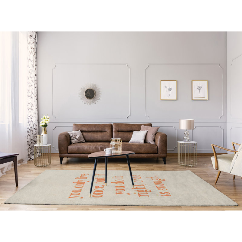 Quotes Chenille Indoor Rug, Rectangle 9' x 12'
