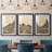 Hillside Walking Path III - Matted and Framed Under Acrylic Glass, Set of 3, Large Living Room Wall Art-69982205-69982207