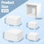 Buffers, élévateurs de nourriture pour table de buffet, présentoir pour la restauration de figurines de bijoux de dessert, présentoir de cube en acrylique emboîtable avec fond creux 4PCS 7 "8" 9 "10"