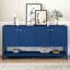 Console fonctionnelle avec beaucoup de rangement, idéale pour le bureau, l'entrée et le salon