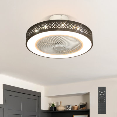 Blodgett 19.6" 5 - Blade LED Smart Bladeless Ceiling Fan with Remote Control and Light Kit