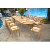 Julien Outdoor 11 - Piece Teak Dining Set