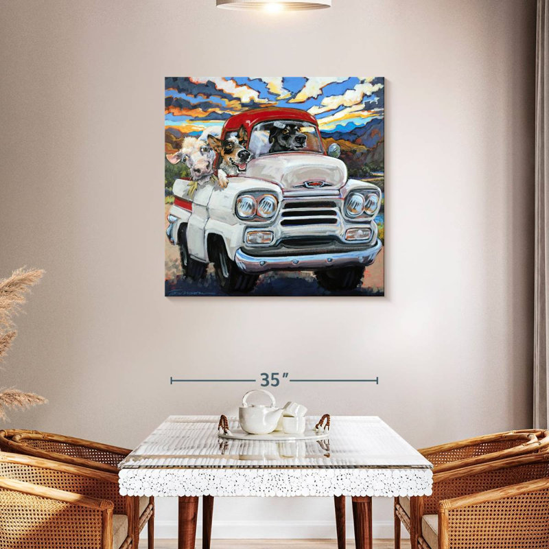 Ketti Cattle Drive, 36" H x 36" W