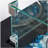 Wicker Fire Pit Column with Glass Windscreen