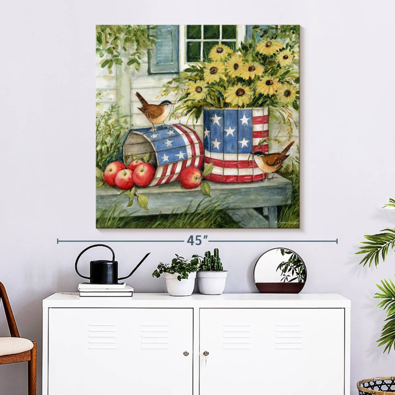 Lelar Old Glory II, 33" H x 33" W