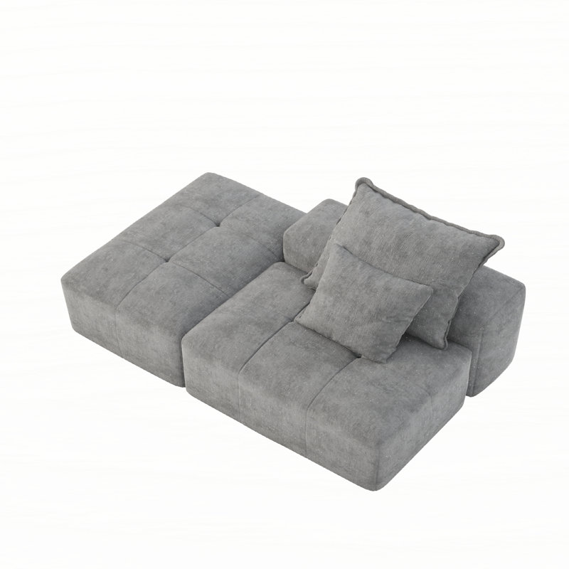Canapé modulaire surdimensionné Modern, Gris