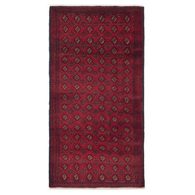 Tapis rouge Teimani 3 pi 11 po x 7 pi 3 po
