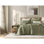 Ensembles de literie pour grand lit en lin de qualité supérieure, confort moderne vert olive