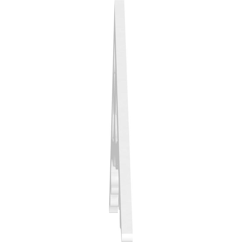 Pignon en PVC de qualité architecturale Brontes, H 25 po x l 60 po x P 1 po, 9 / 12