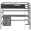 Lit mezzanine en bois avec bureau-1827104559