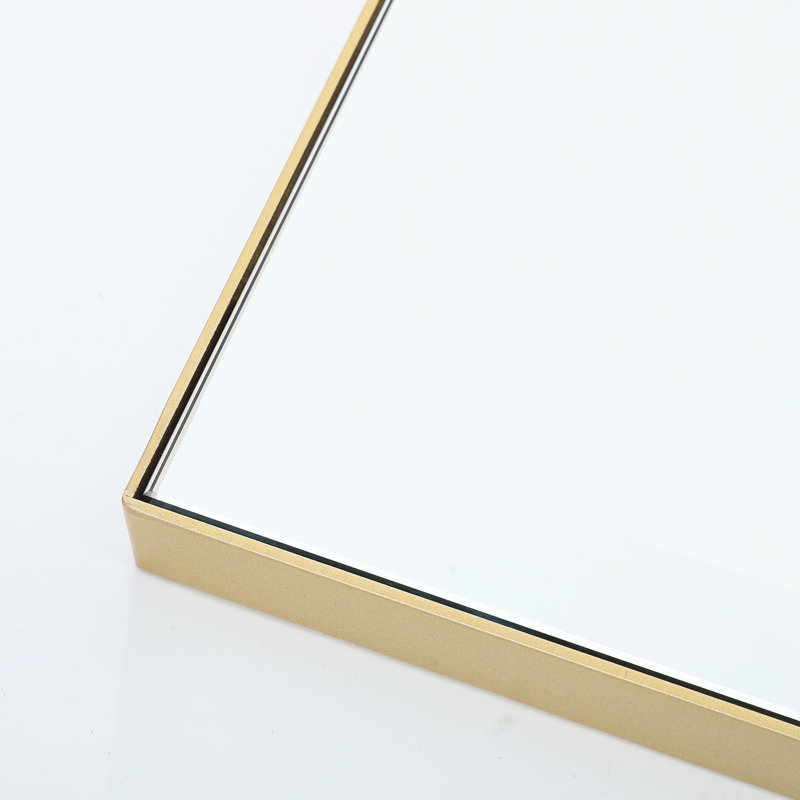 Arch Metal Wall Mirror, Gold