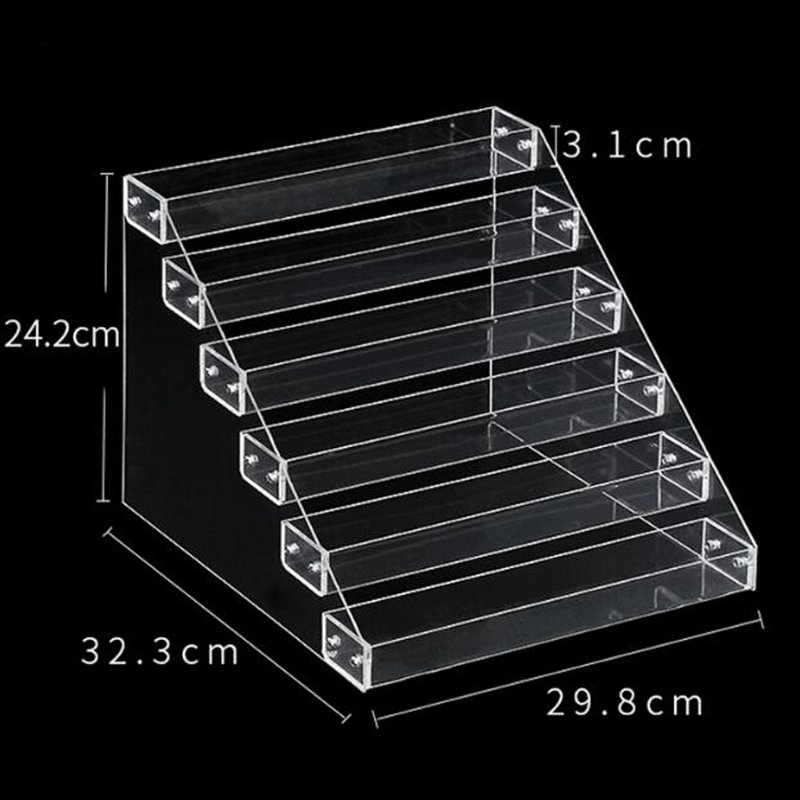 Mellinger Acrylic 6 Compartment Makeup Organizer