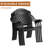 Amaurion 4 - Person 39.37 -inch Outdoor Dining Set with Red Color Cushions