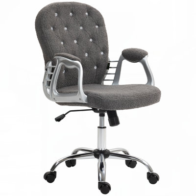 Fauteuil de bureau en molleton Vinsetto Teddy