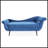 Chaise Lounge With Scroll Arm
