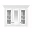 Armoire de rangement murale de salle de bain avec portes en verre