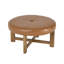 Grand pouf rond, base en bois et cuir PU, table basse moderne pour la maison-613328719