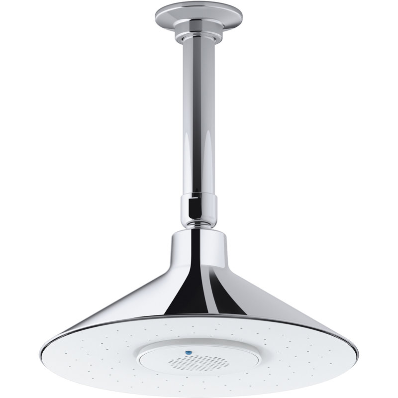 Pomme de douche à pluie pleine Moxie, Chrome poli