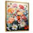 Toile avec cadre flottant or